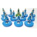 Subbuteo Andrew Table Soccer Coventry City 1981-1983 with Talbot commercial logo on classic Hasbro bases